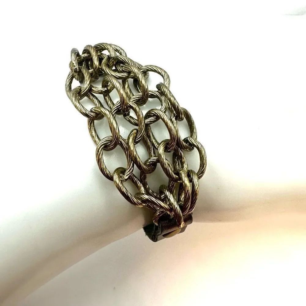Multi strand chain bracelet